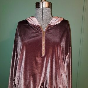 Rich Violet Velvet OrderPlus Throwover Cropped